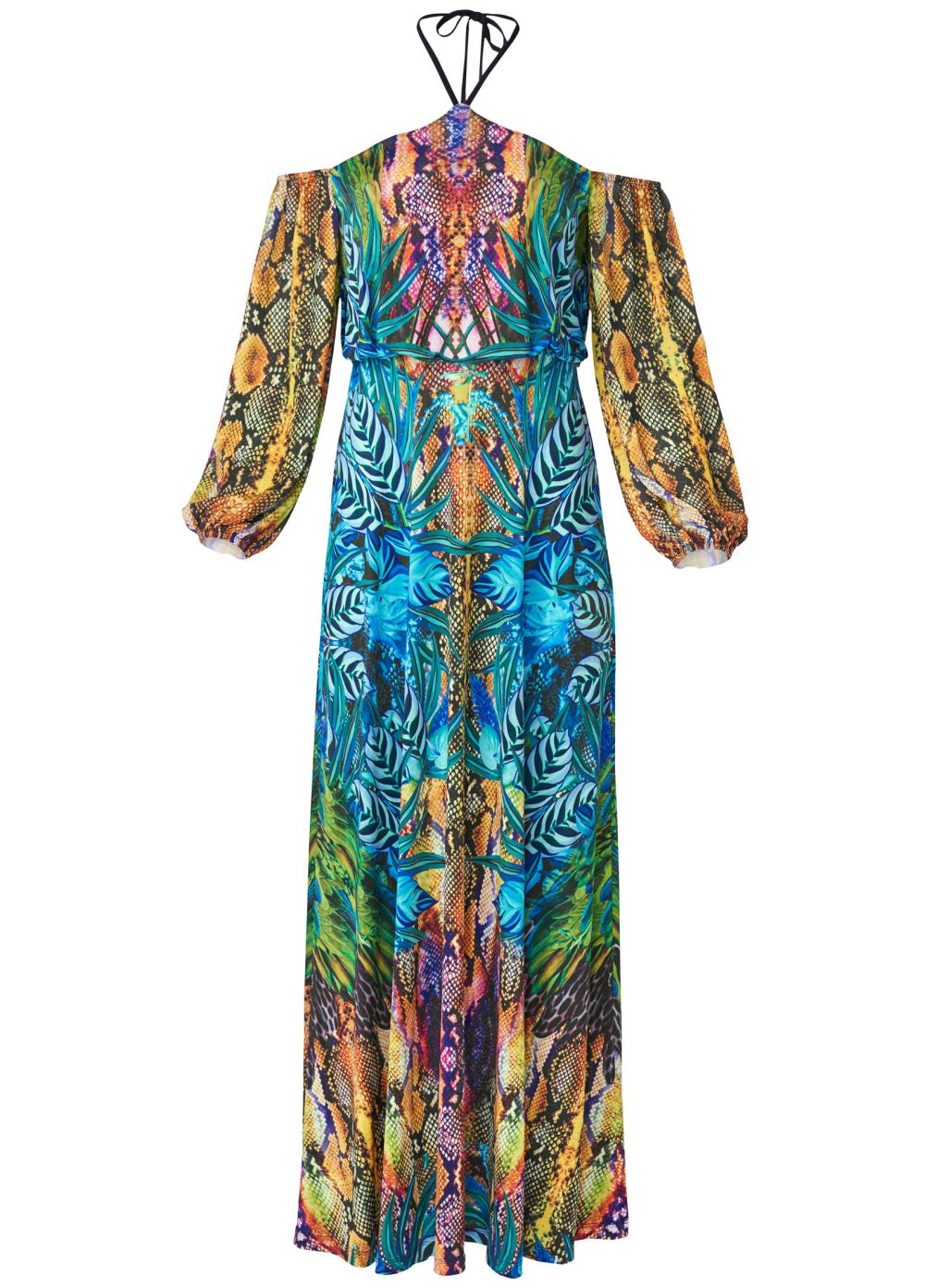 Venus Blue Multi PRINTED MAXI DRESS