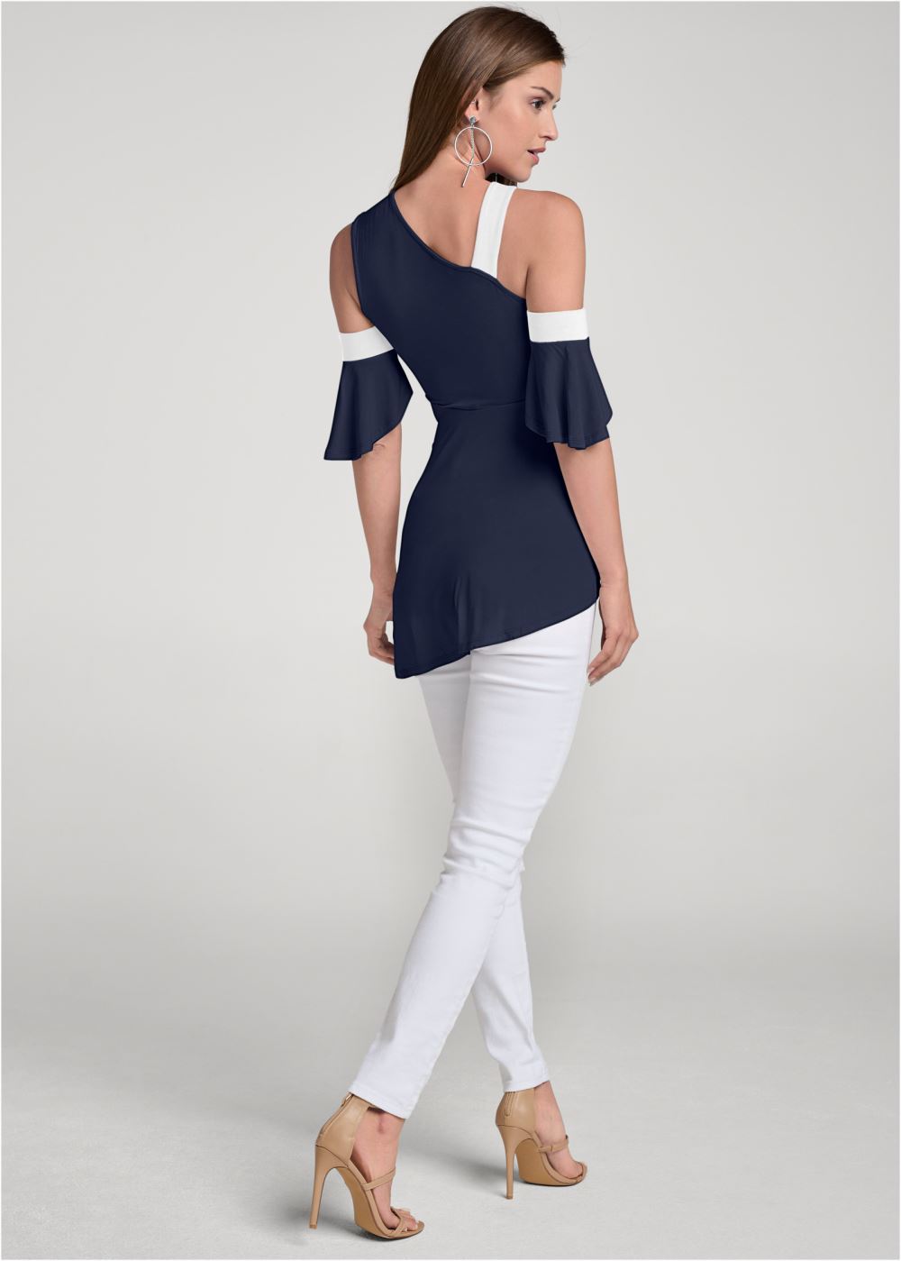 Venus Plus Size Color Block Top