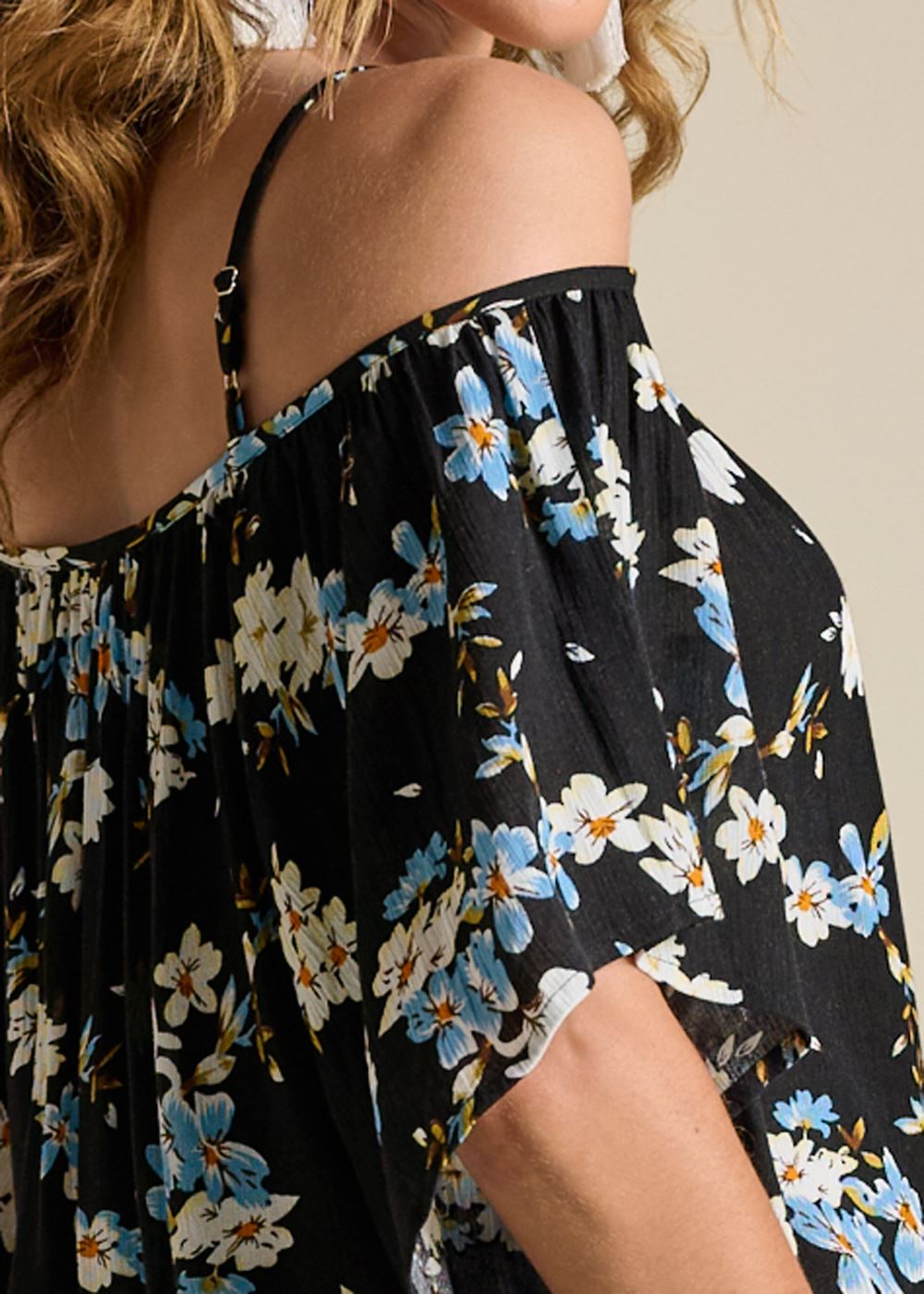 Venus Plus Size Cold Shoulder Top
