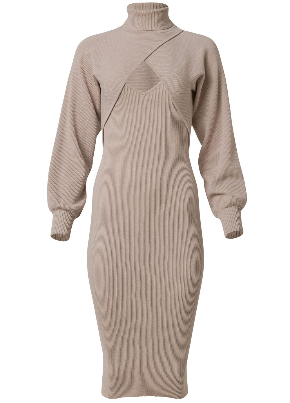 Venus Plus Size Shrug Detail Sweater Dress