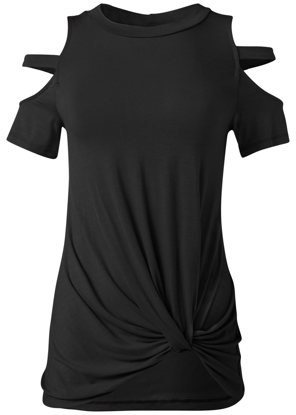 Venus Black TWISTED KNOT DETAIL TOP