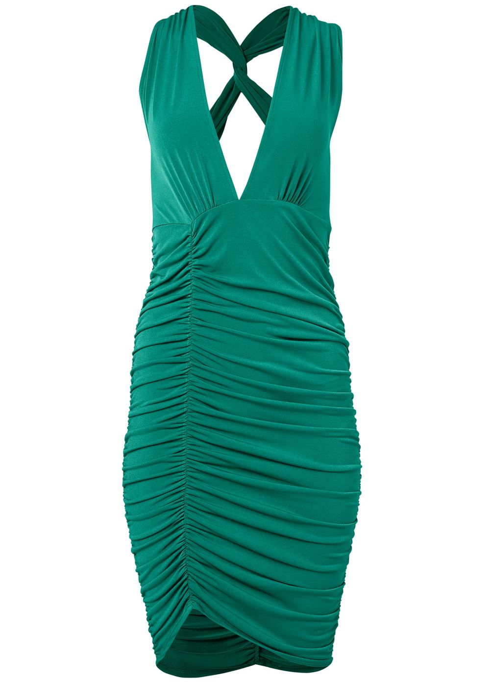 Venus Green STRAPPY BACK BODYCON DRESS