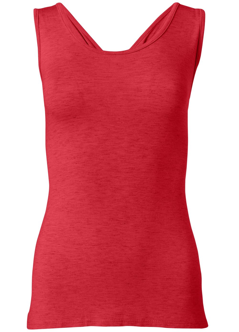 Venus Red CRISSCROSS DETAIL TOP
