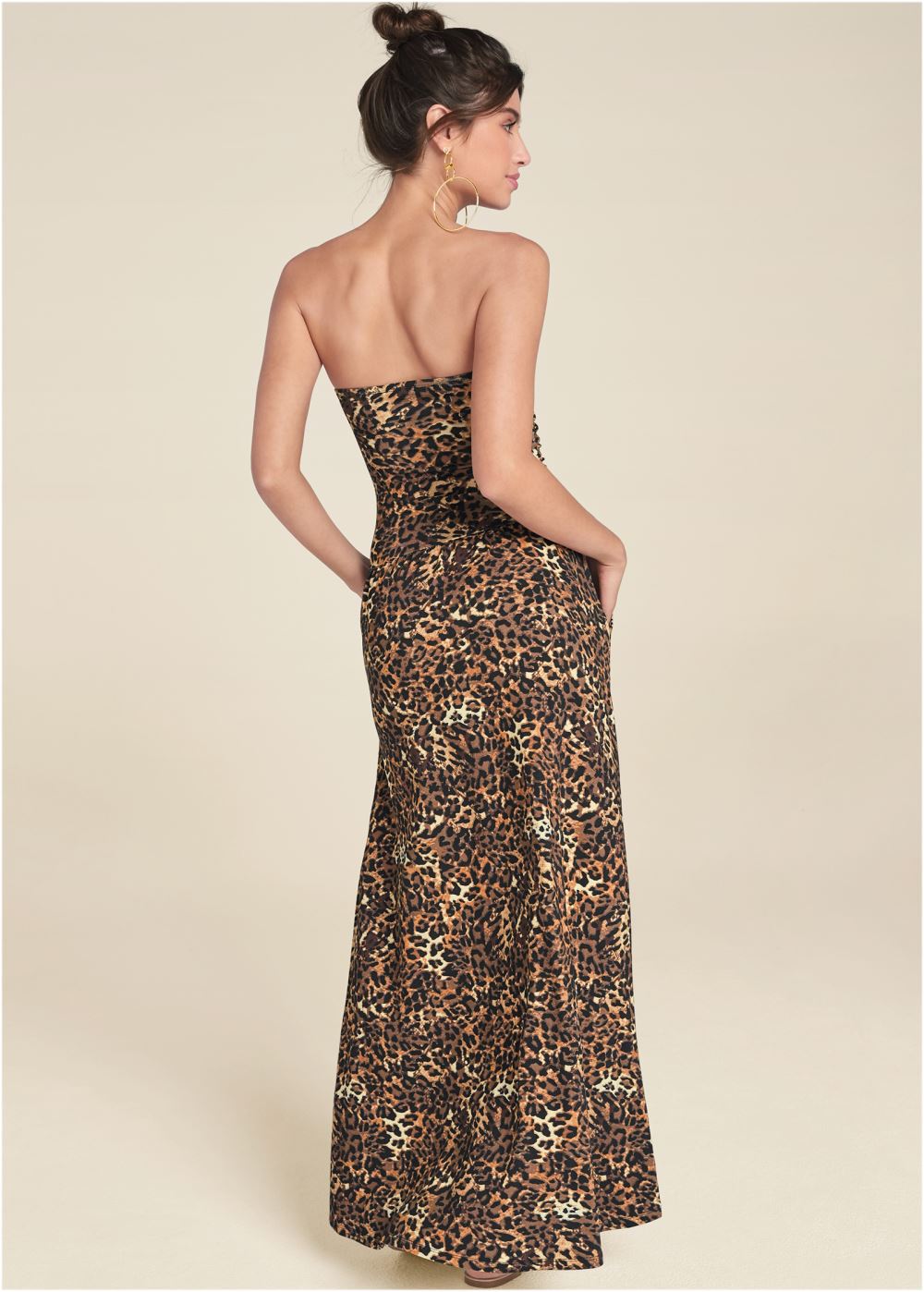 Venus Plus Size Printed Maxi Dress