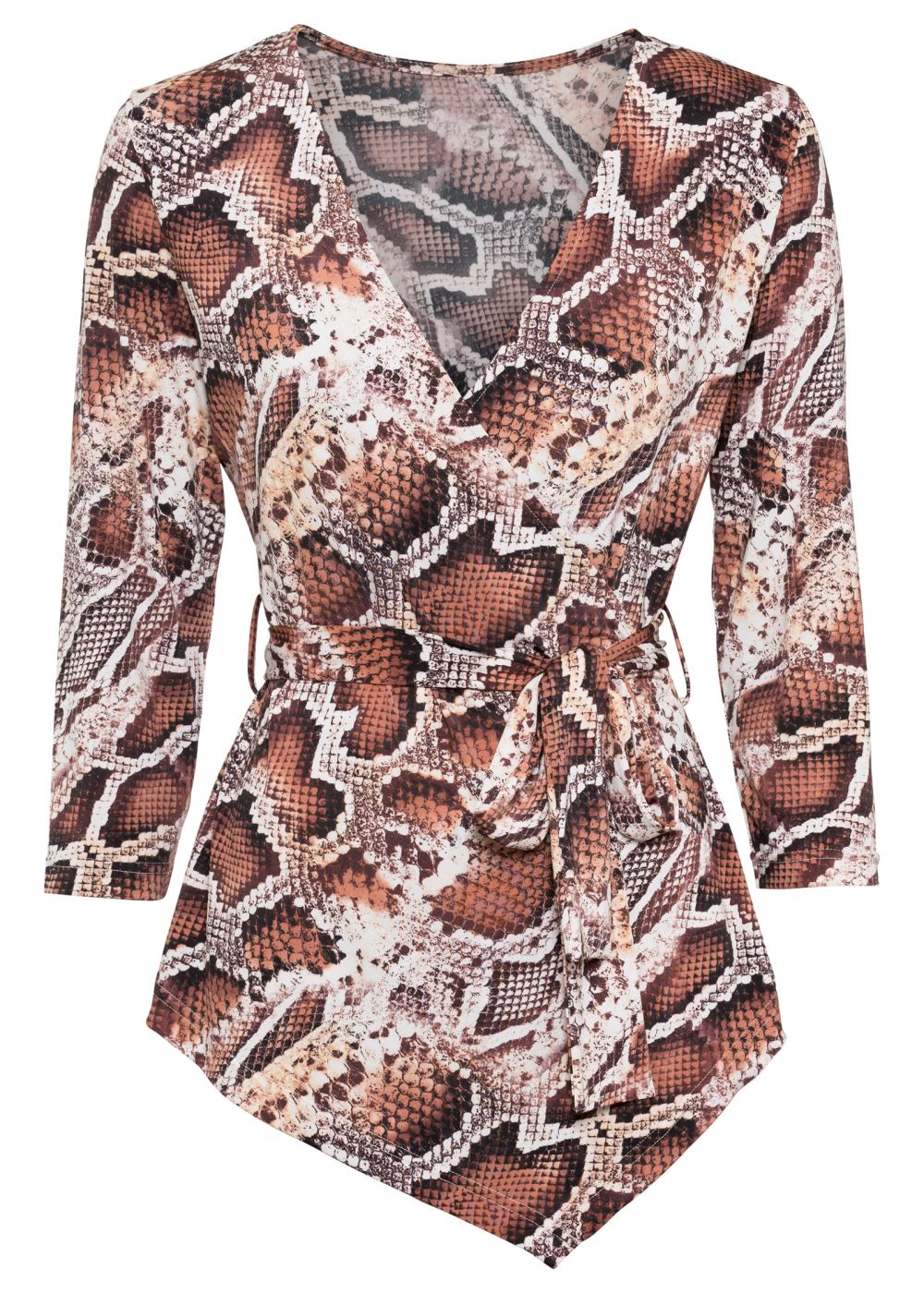Venus Plus Size Python Print Top