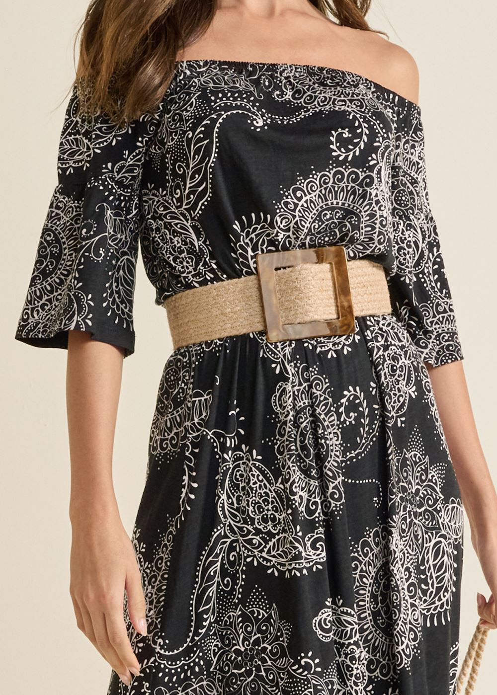 Venus Plus Size Off-The-Shoulder Maxi Dress