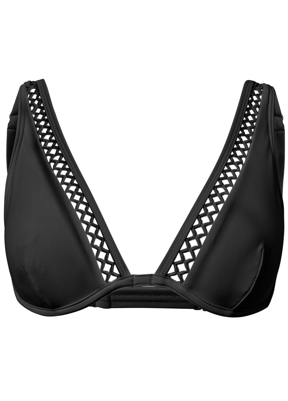 Venus Plus Size Underwire Swim Top Bikini - Black Beauty