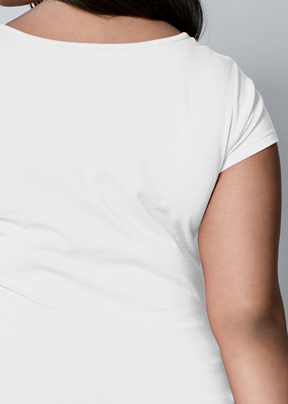Venus White Square Neck Top