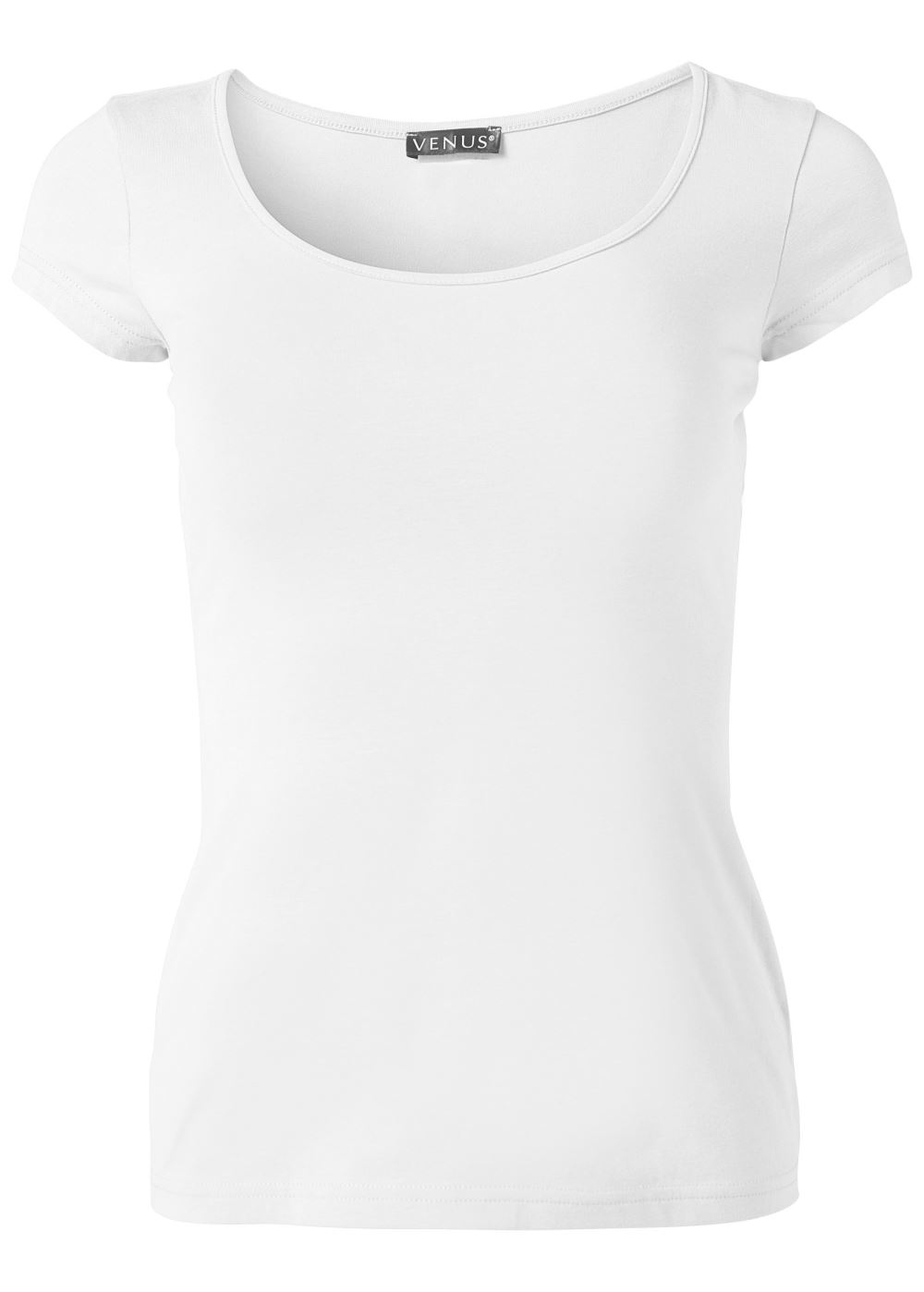 Venus White Square Neck Top