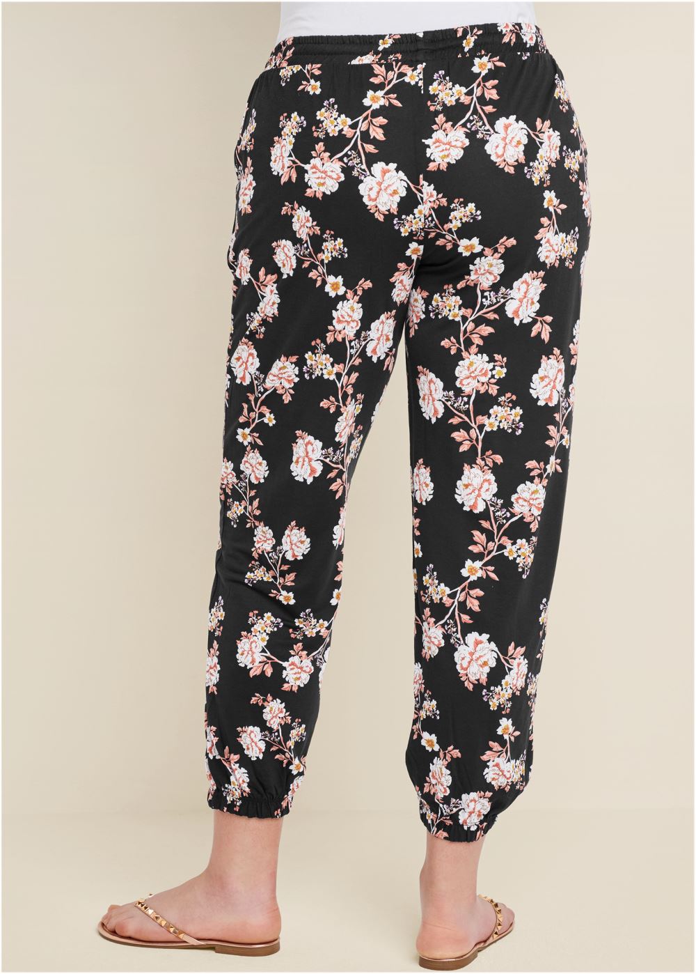 Venus Black FLORAL PRINTED PANTS