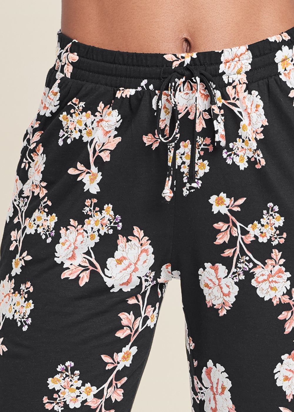 Venus Black FLORAL PRINTED PANTS