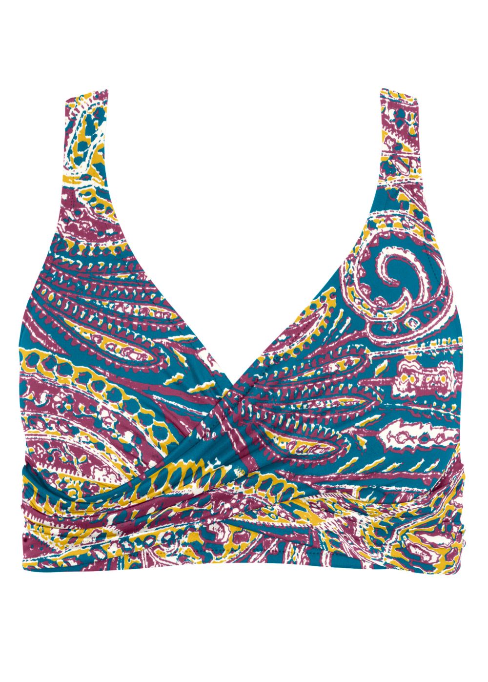 Venus Plus Size Lovely Lift Wrap Bikini Top Bikini - Gypsy Paisley