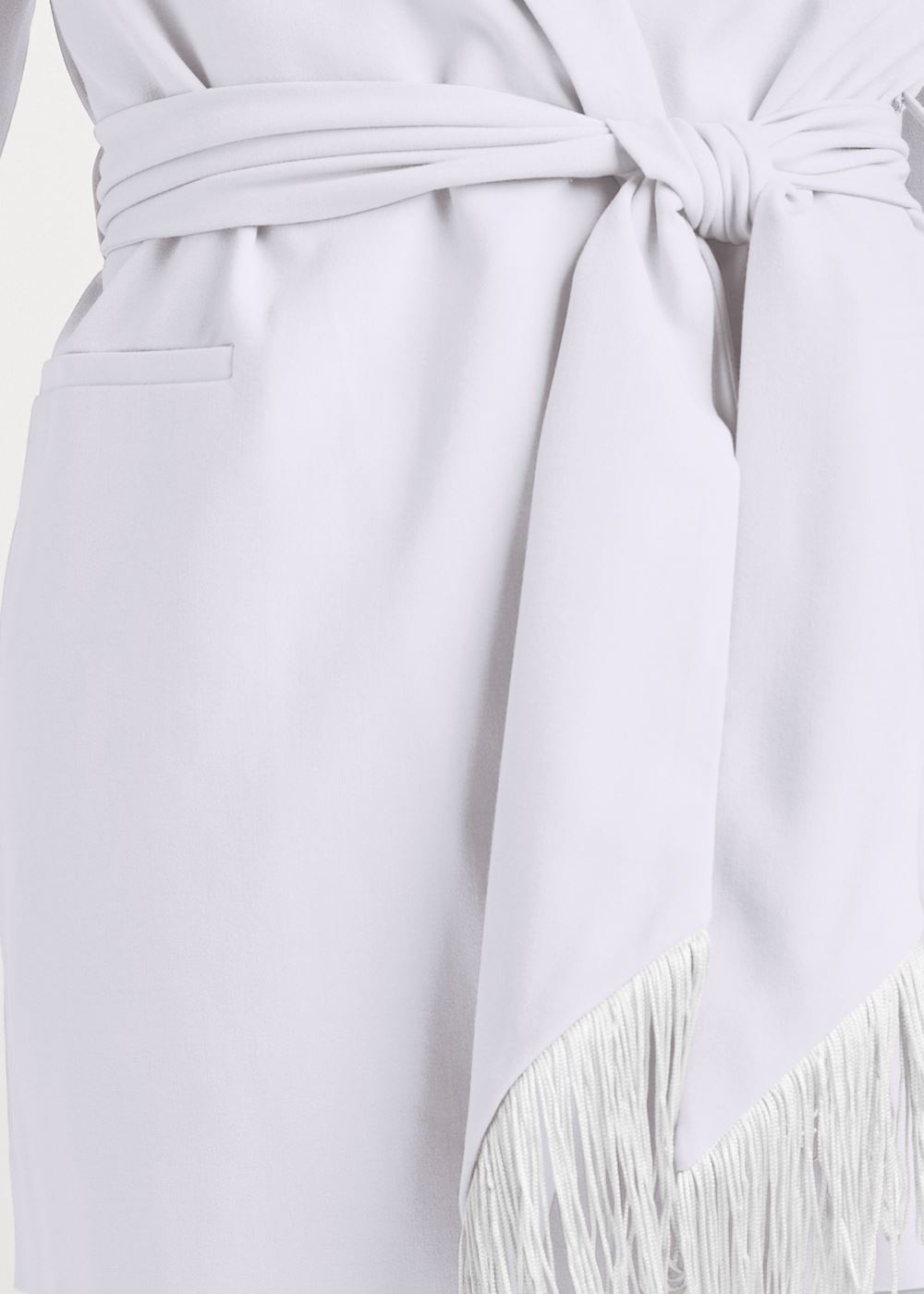 Venus White OVERSIZED BELTED BLAZER