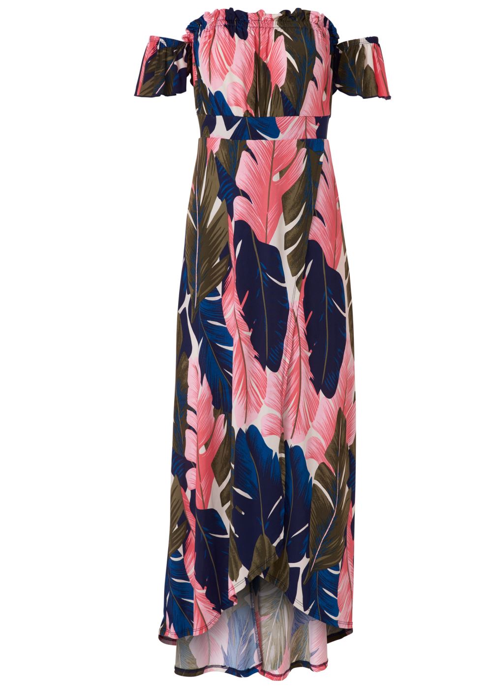 Venus Pink Multi Off-The-Shoulder Maxi Dress