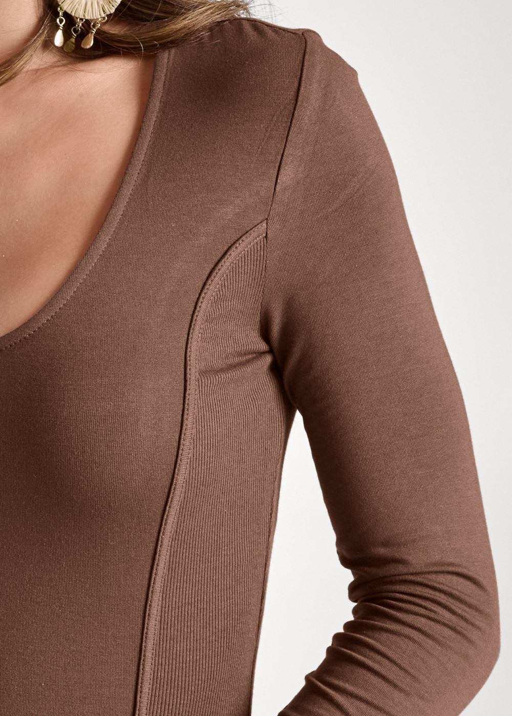 Venus Plus Size Casual Long Sleeve Top