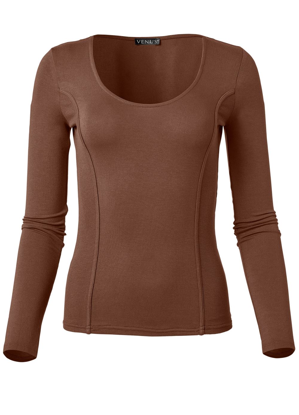 Venus Plus Size Casual Long Sleeve Top