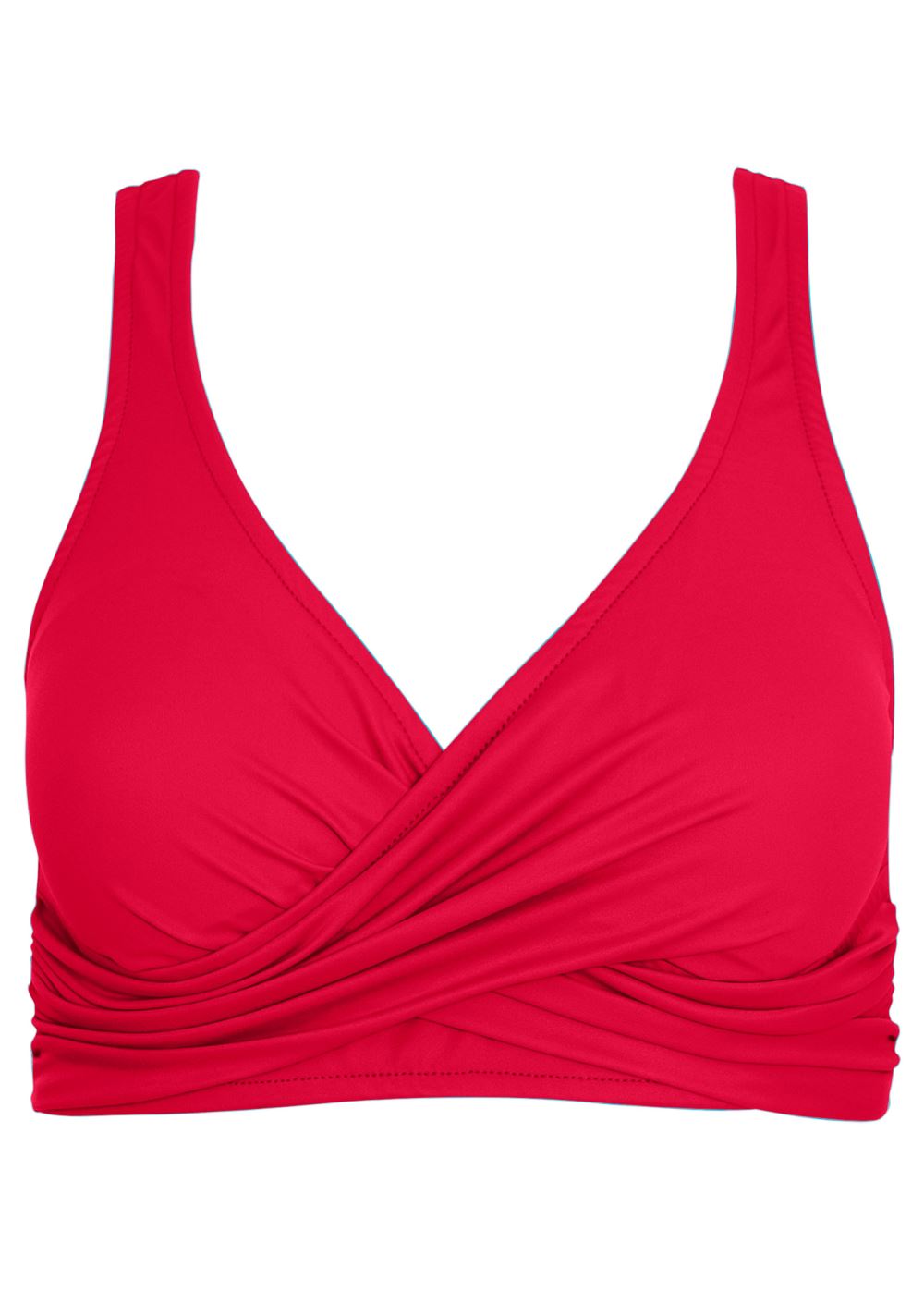 Venus Plus Size Lovely Lift Wrap Bikini Top Bikini - Red Hot
