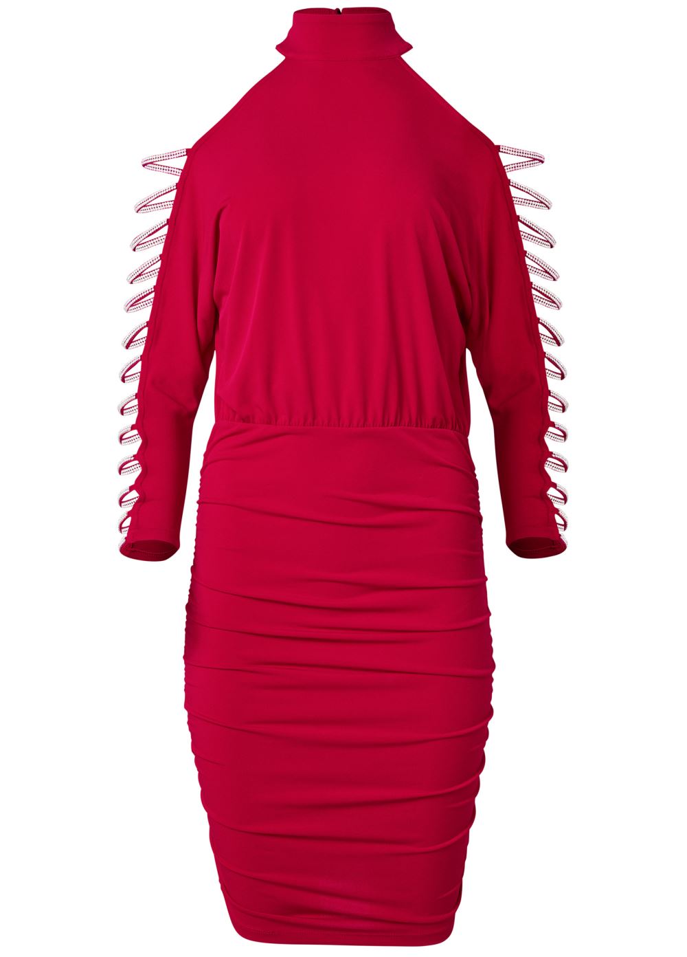 Venus Plus Size Embellished Cold-Shoulder Dress
