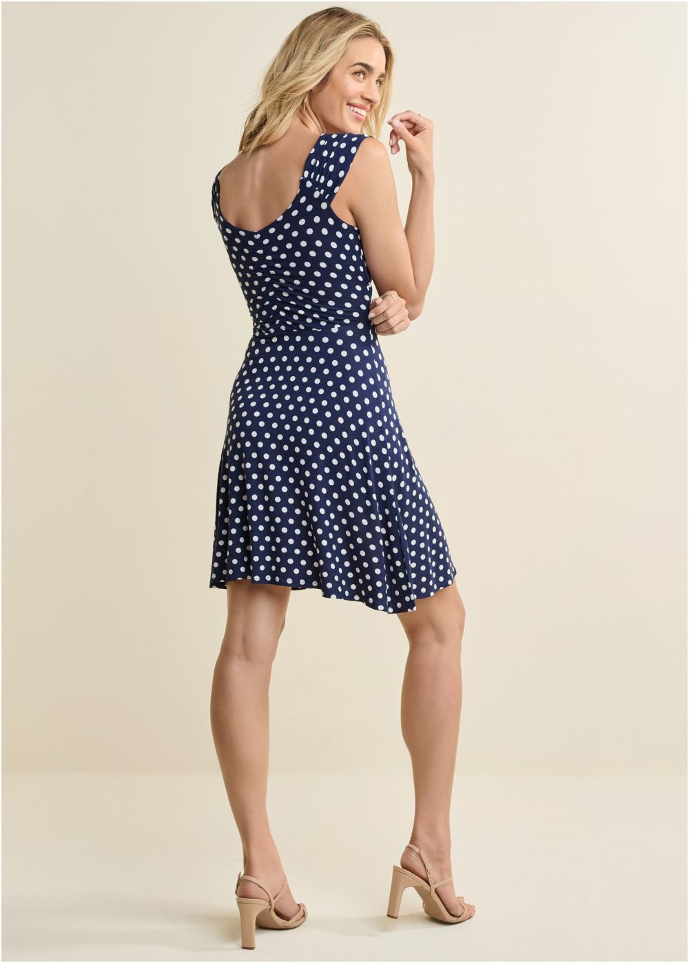 Venus Plus Size Draped Front Dress