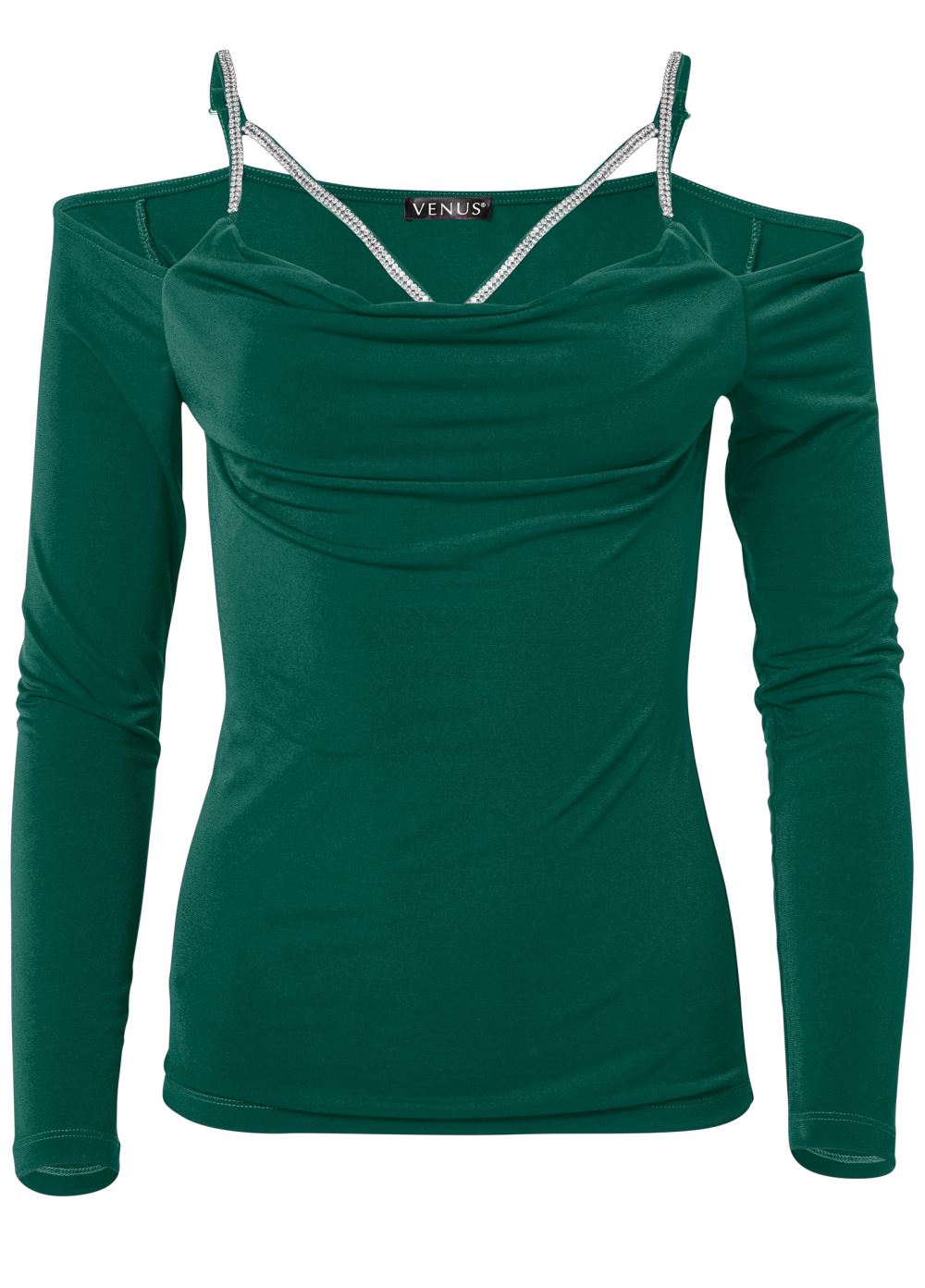 Venus Plus Size Embellished Strappy Top