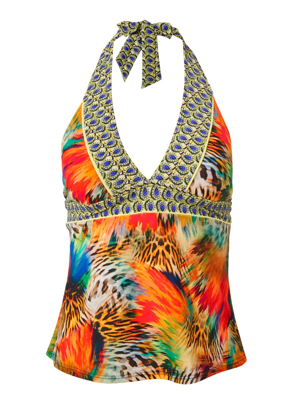 Venus Plus Size Bohemian Tankini Top Bikini - Island Delight