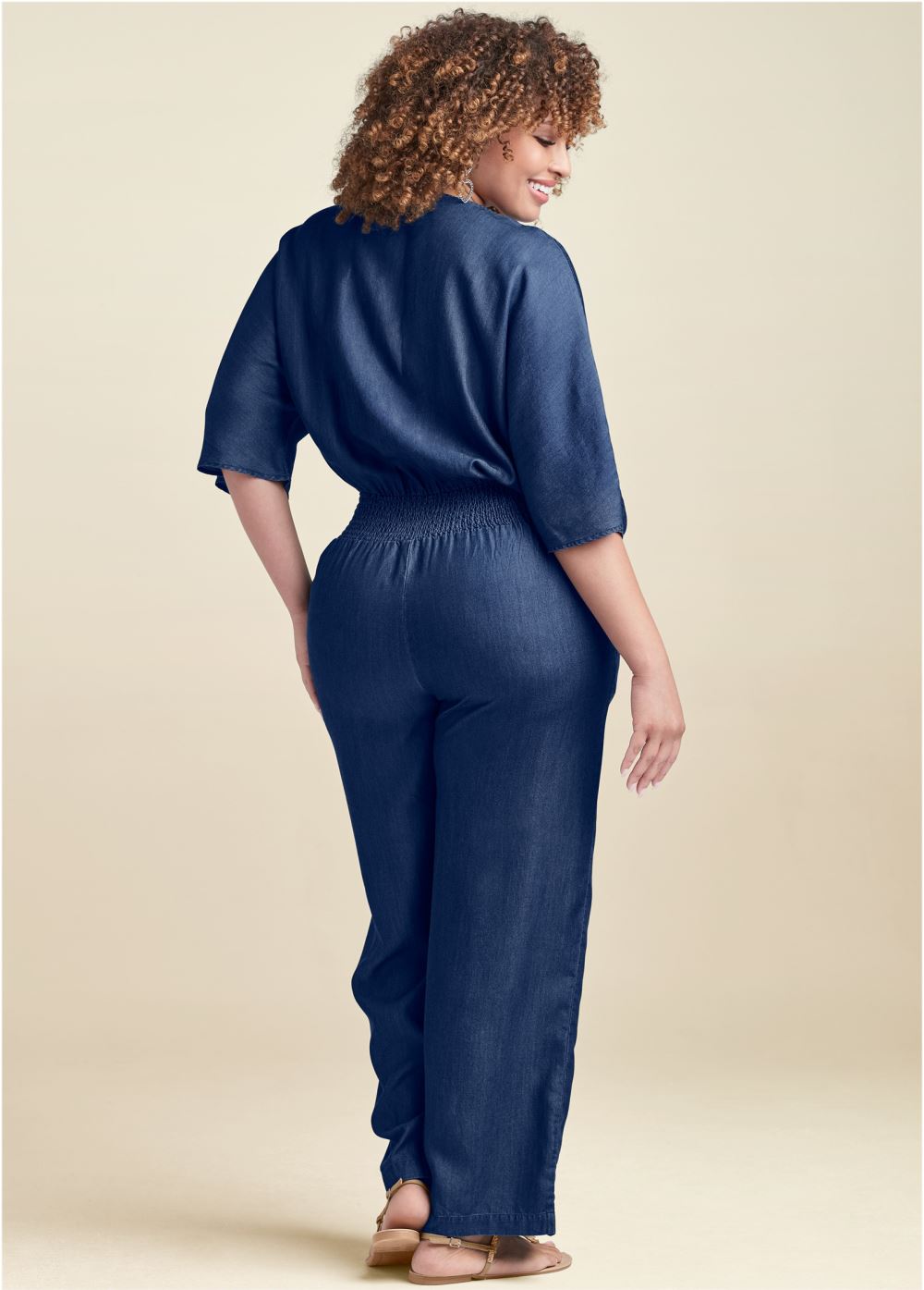 Venus Dark Wash CHAMBRAY JUMPSUIT