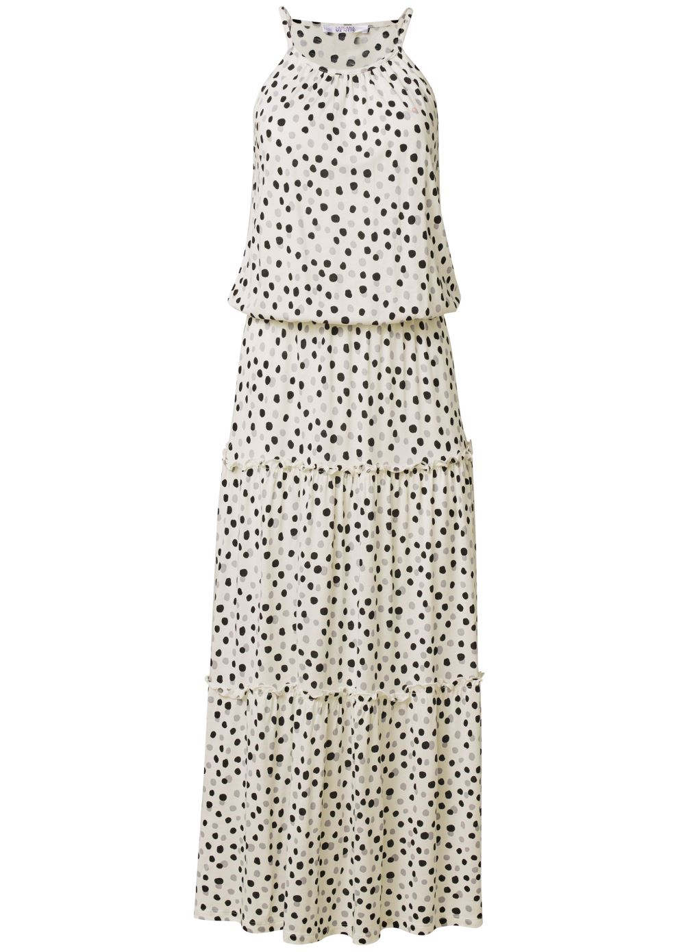 Venus Plus Size Polka Dot Maxi Dress