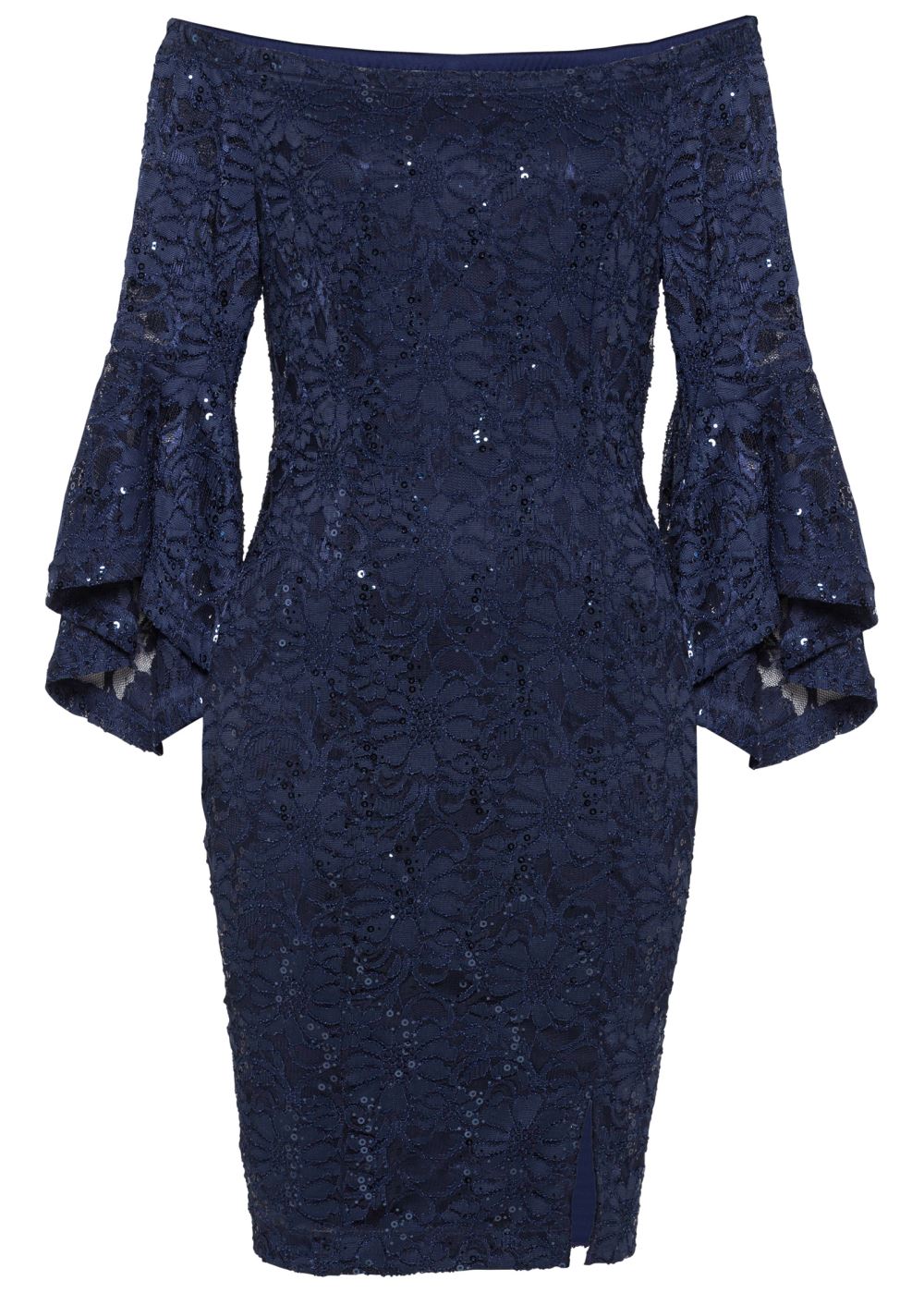 Venus Plus Size Sequin Lace Bodycon Dress