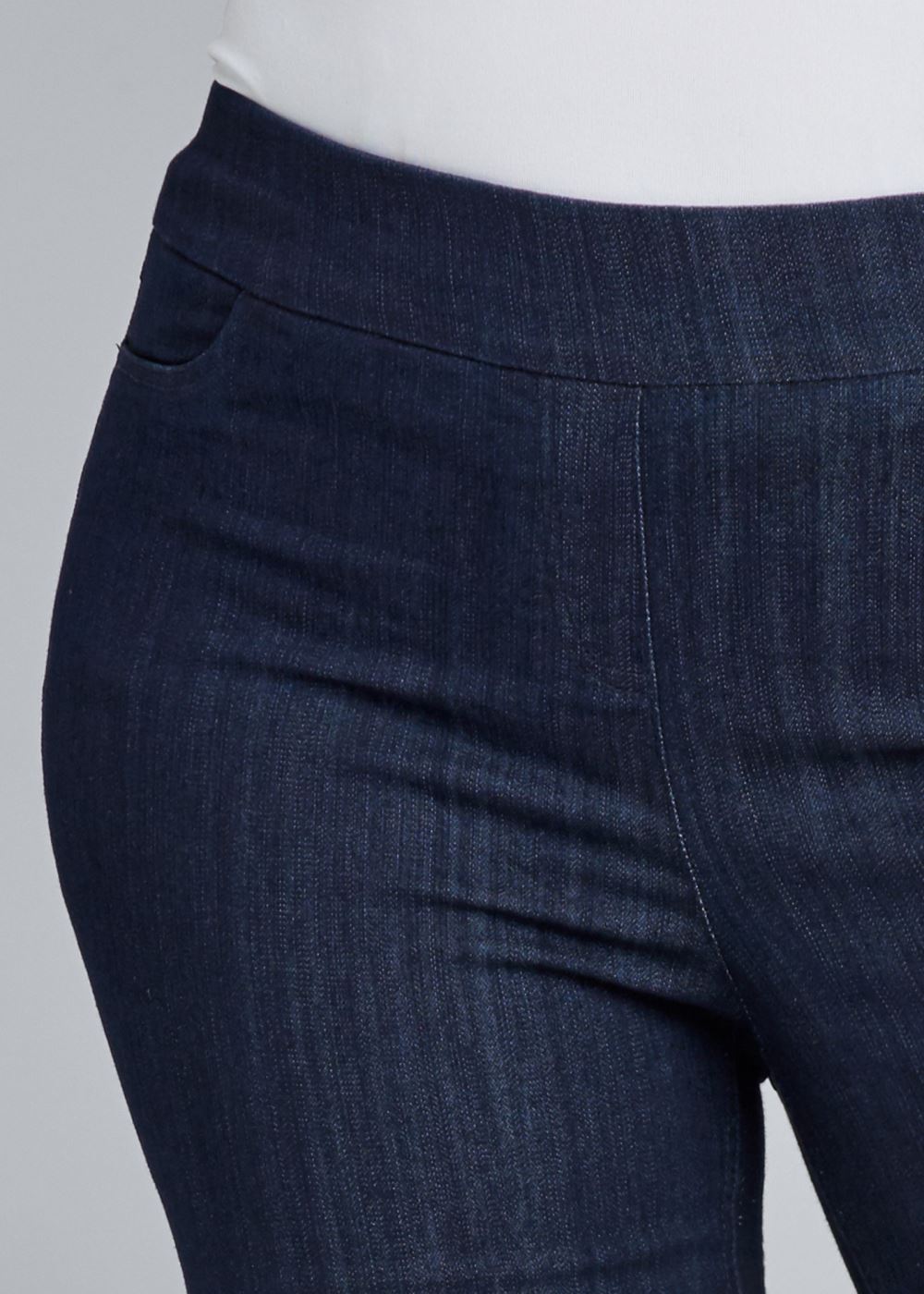 Venus Plus Size Mid-Rise Slimming Stretch Jeggings in Dark Wash