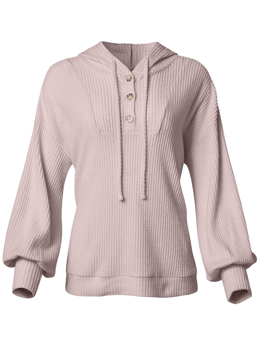 Venus Plus Size Brushed Waffle Hoodie