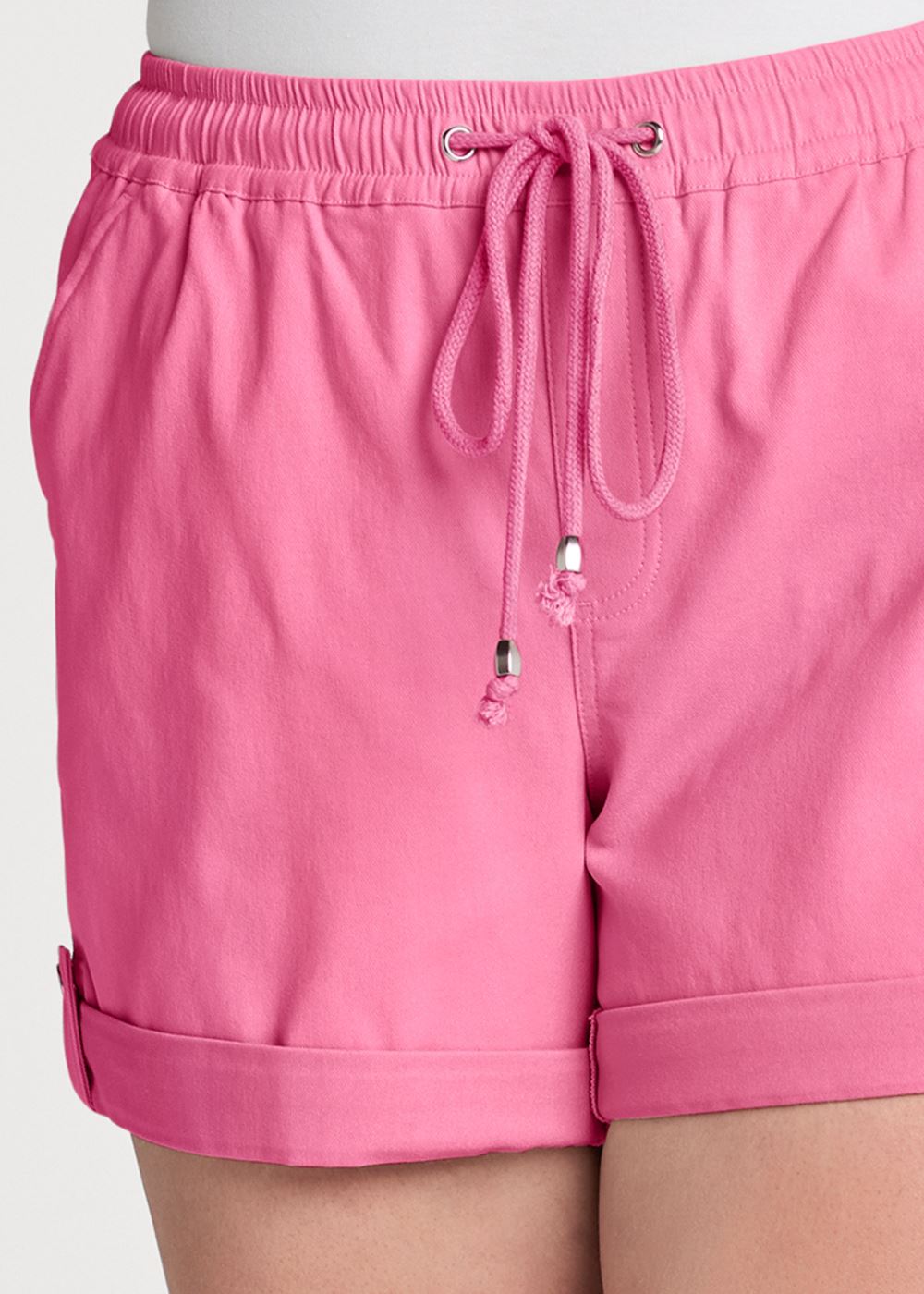 Venus Pink CASUAL PULL-ON WALKING SHORTS
