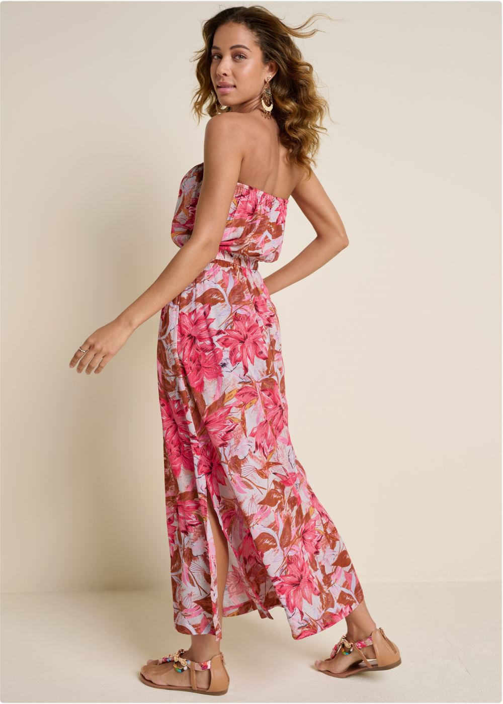 Venus Plus Size Strapless Maxi Dress