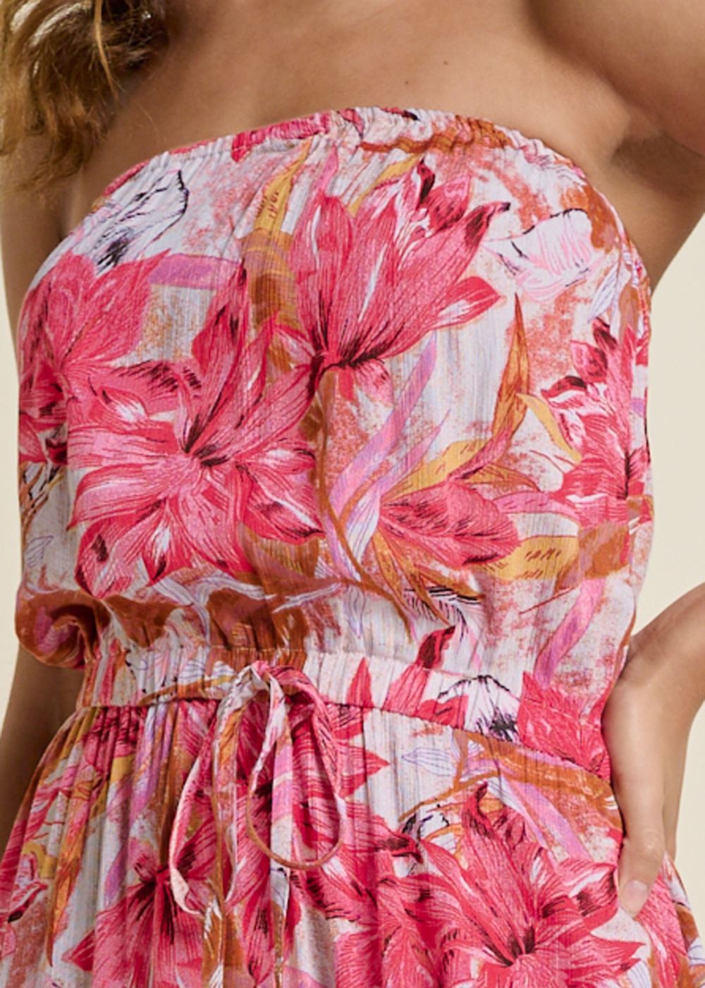 Venus Plus Size Strapless Maxi Dress