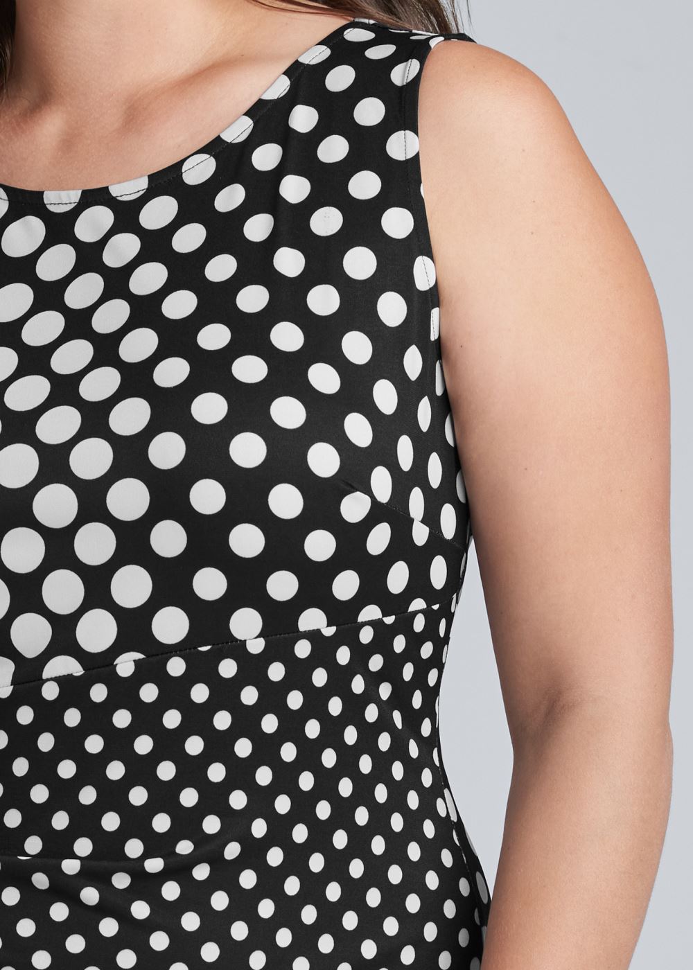 Venus Plus Size Polka-Dot Bodycon Dress