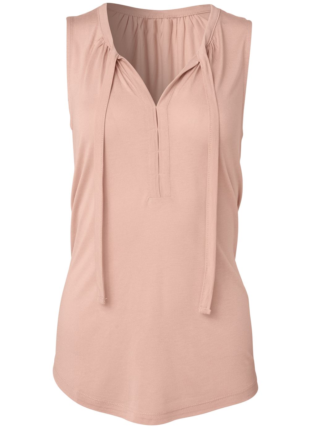 Venus Plus Size Tie Detail Casual Top