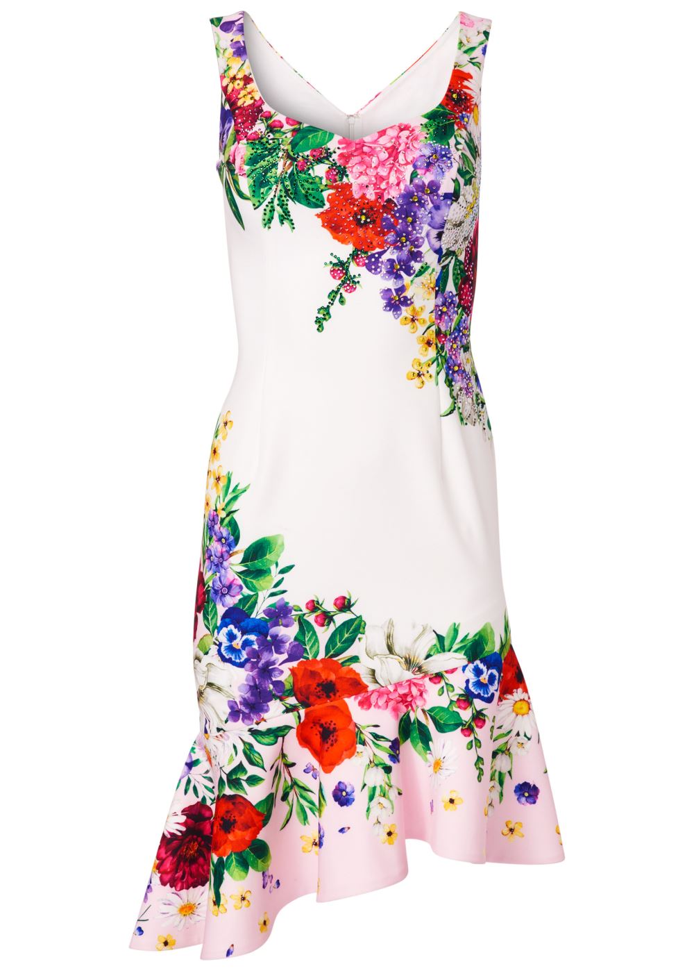 Venus Plus Size Ruffle Trim Detail Dress