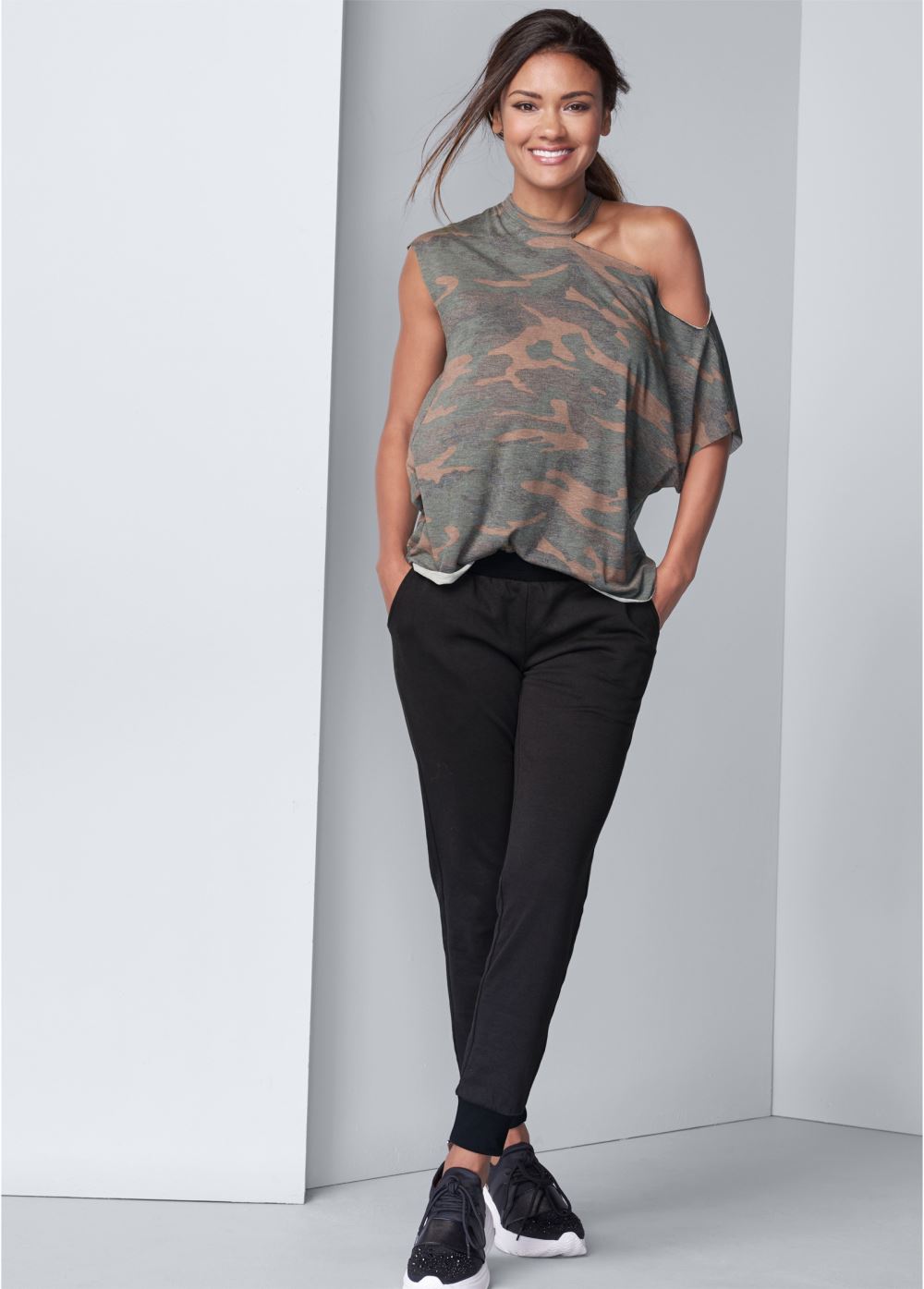 Venus Plus Size Camo Lounge Top