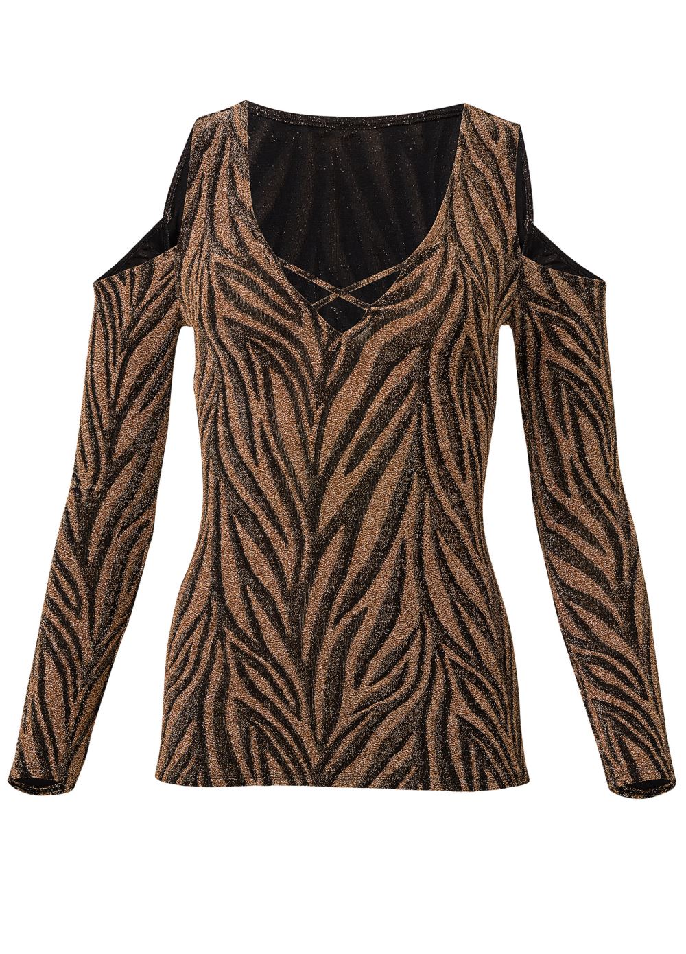 Venus Plus Size Zebra Print Top