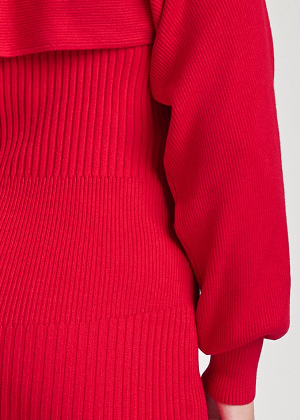 Venus Plus Size Sweater Dress With Shrug