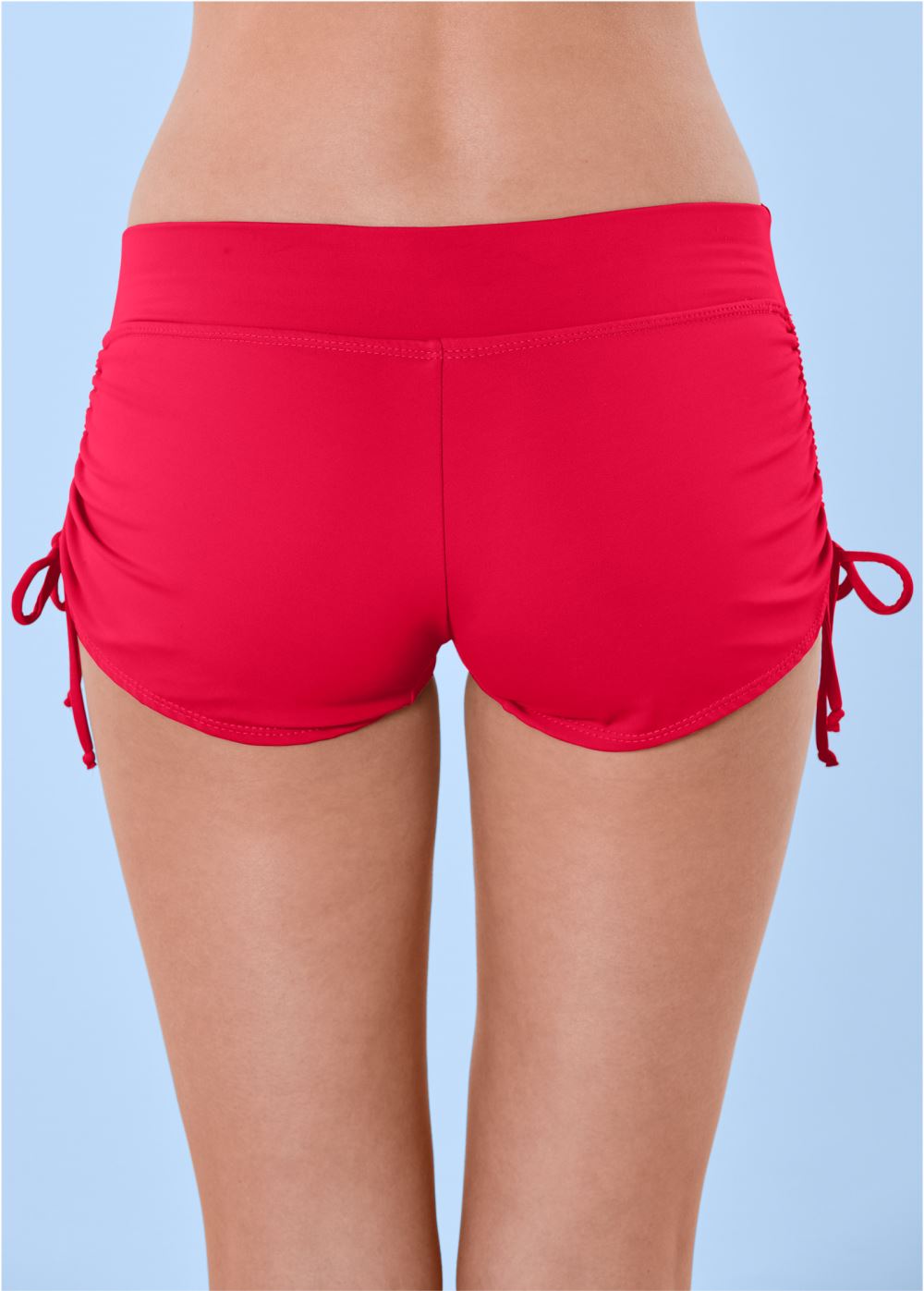 Venus Adjustable Side Swim Short Bikini - Red Hot