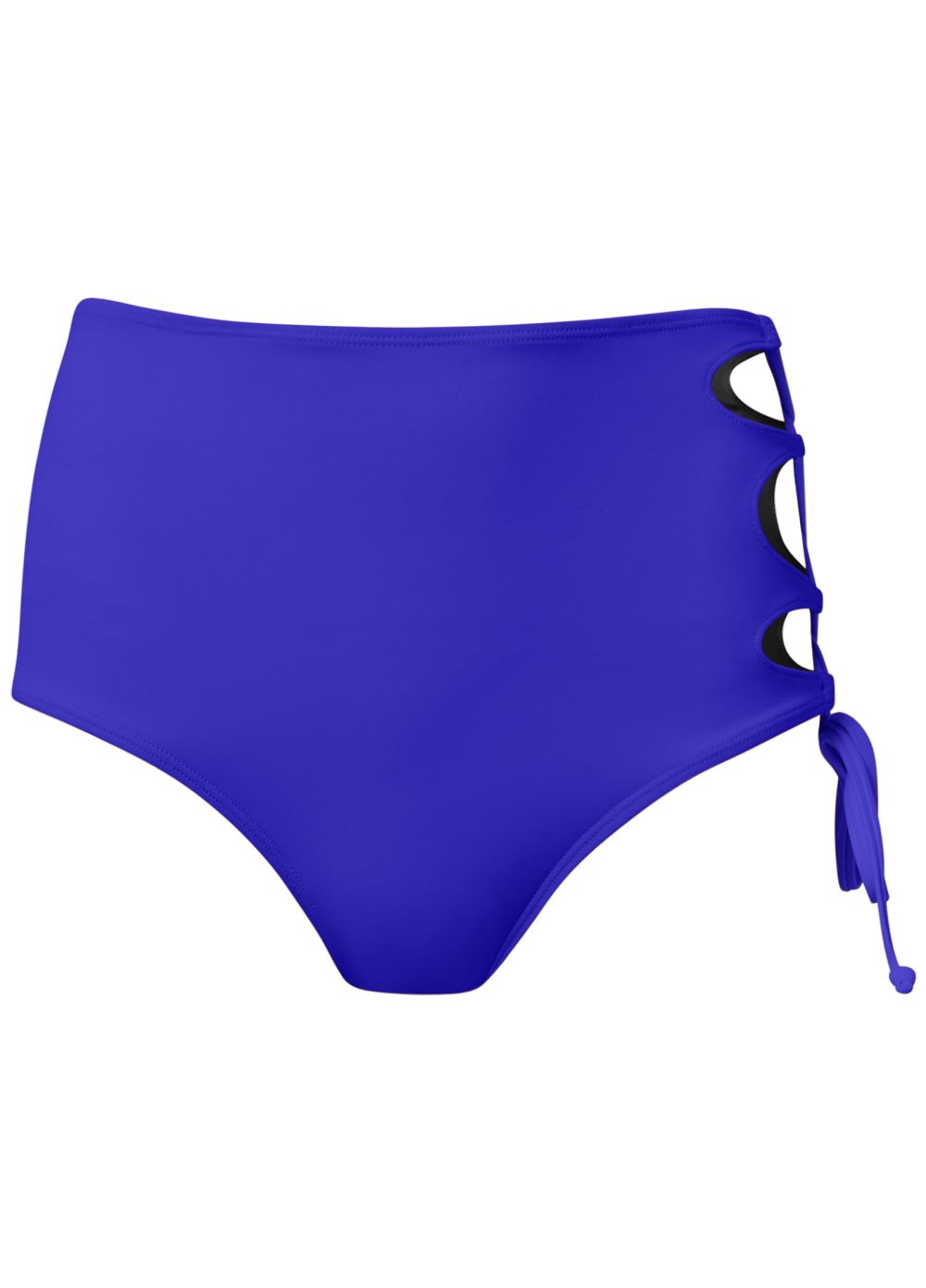 Venus Lace-Up Strappy Bottom Bikini - Cobalt Blue