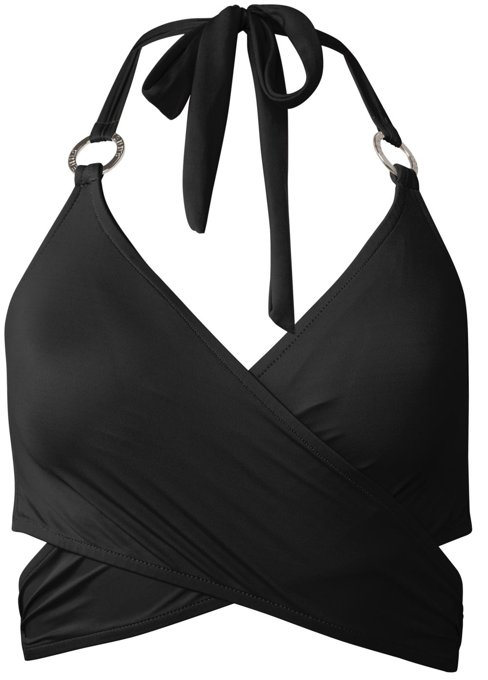 Venus Underwire Wrap Top Bikini - Black Beauty
