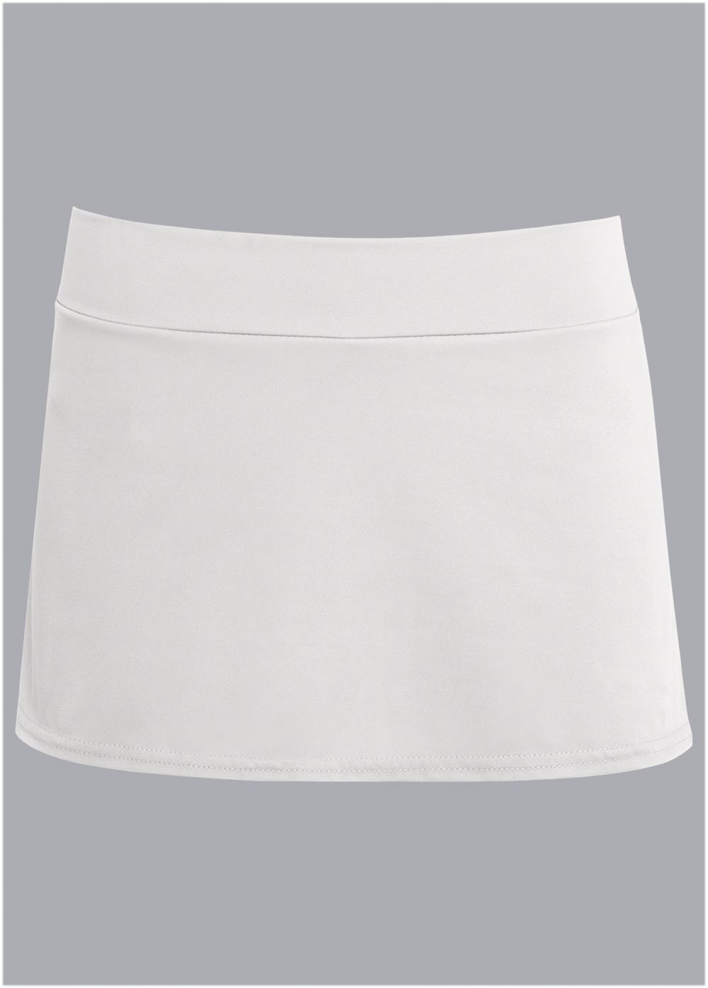 Venus Skirted Mid-Rise Bottom Bikini - Pearl White