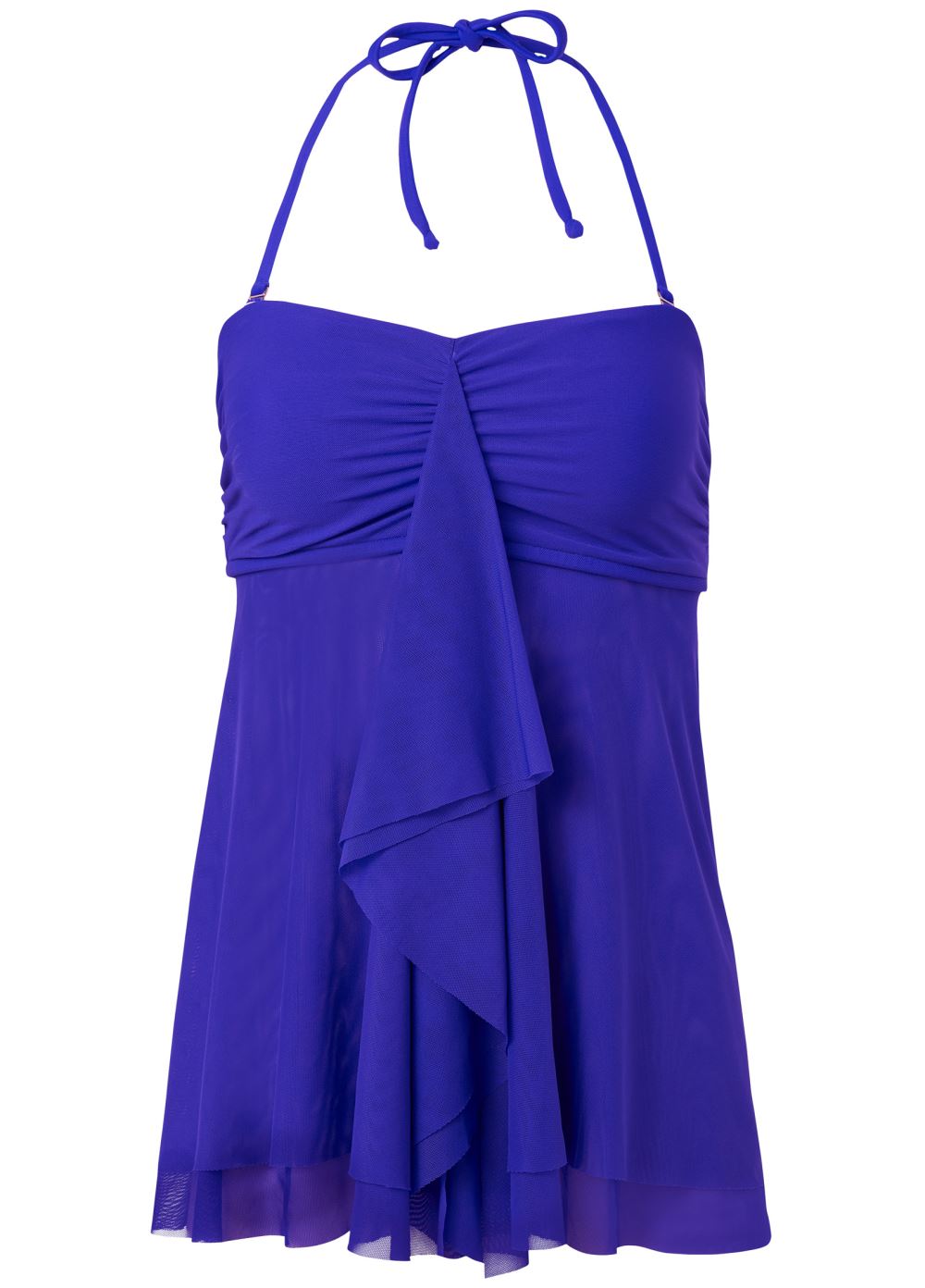Venus Flowing Bandeau Tankini Top Bikini - Cobalt Blue